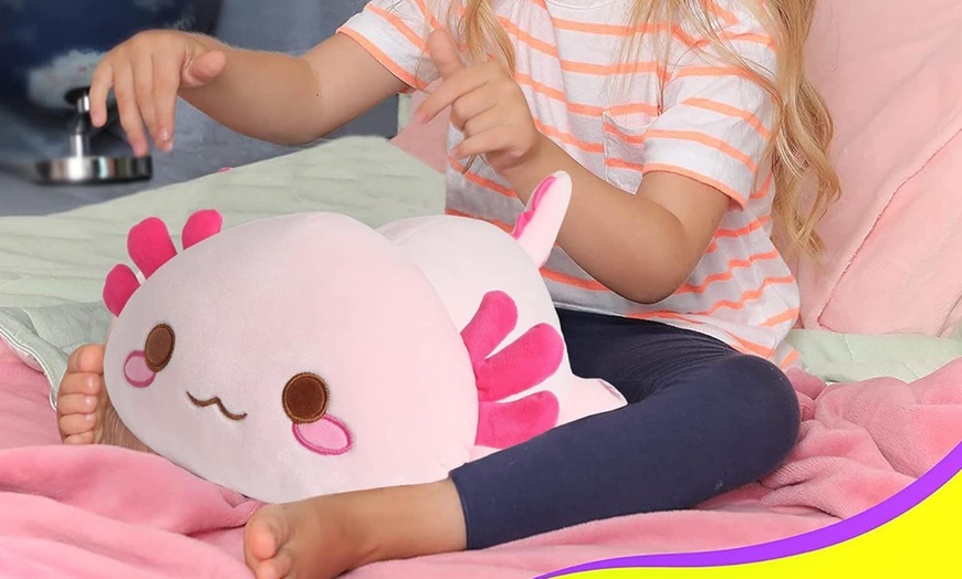 Image 1: Cute Axolotl Plush Pillow Toy