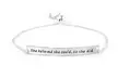 925 Sterling Silver Adjustable Bracelet With Love Engravings - Multiple Options - Second Medium