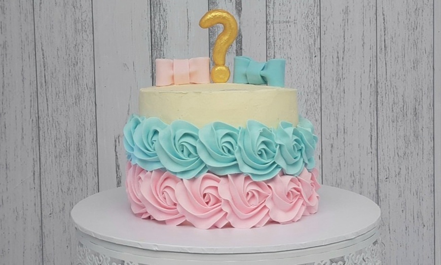 Image 6: Four, Six or Eight-Inch Vanilla Cake With Three Layers