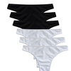 Image 2: Lot de 6 ou 12 slips brésiliens pour femme