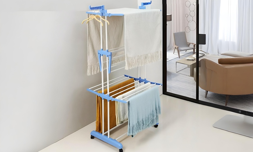 Image 3: Verrijdbaar droogrek