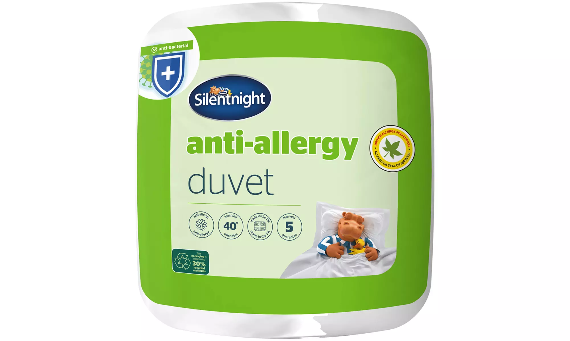 Silentnight Anti Allergy Duvet 4.5, 7.5, 10.5 or 13.5 Togs - Primary Image