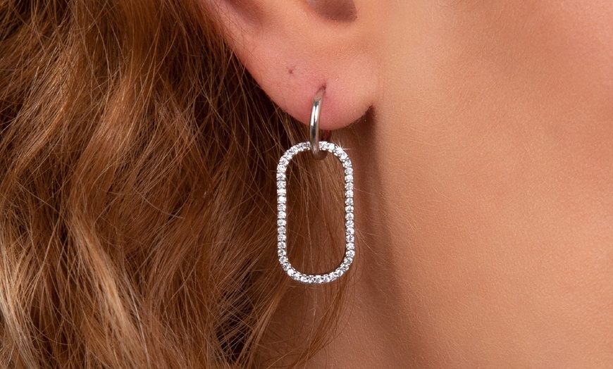 Image 9: Pendientes decorados con cristales brillantes, de SC Crystal