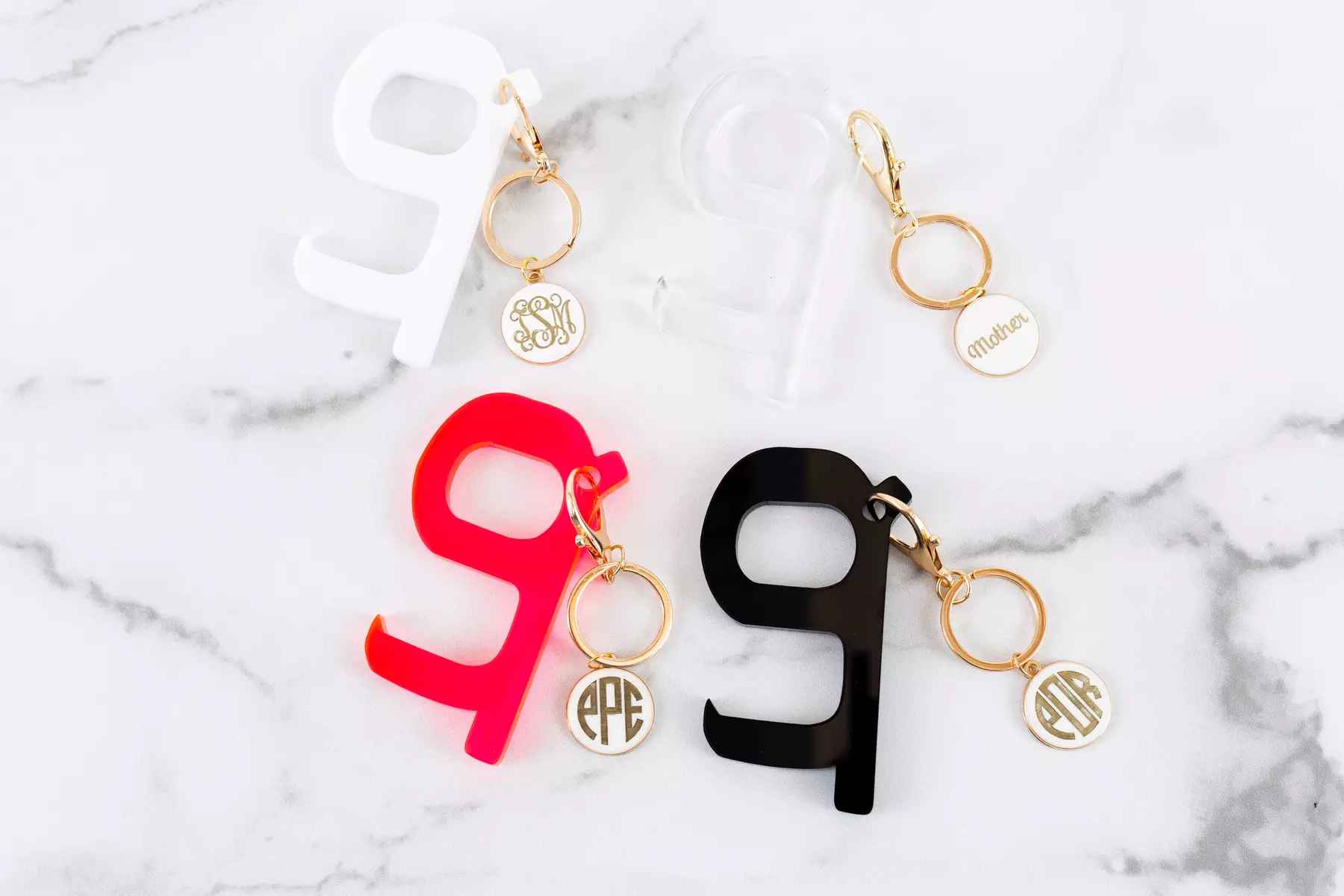 Personalized Monogram No-Touch Door-Handle Openers from VioletFox (Up to 53% Off). Four Options Available. - Primary Image