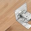 Image 2: 10-Pack Cabinet Hinge Repair Plate Kit - Stainless Steel Heavy Duty Fix for Kitchen & Wardrobe Doors with Screws