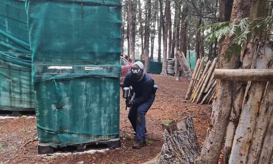 Image 7: Half-Day Paintball- Groups of 5, 10, or 15 with 100 Paintballs Each!