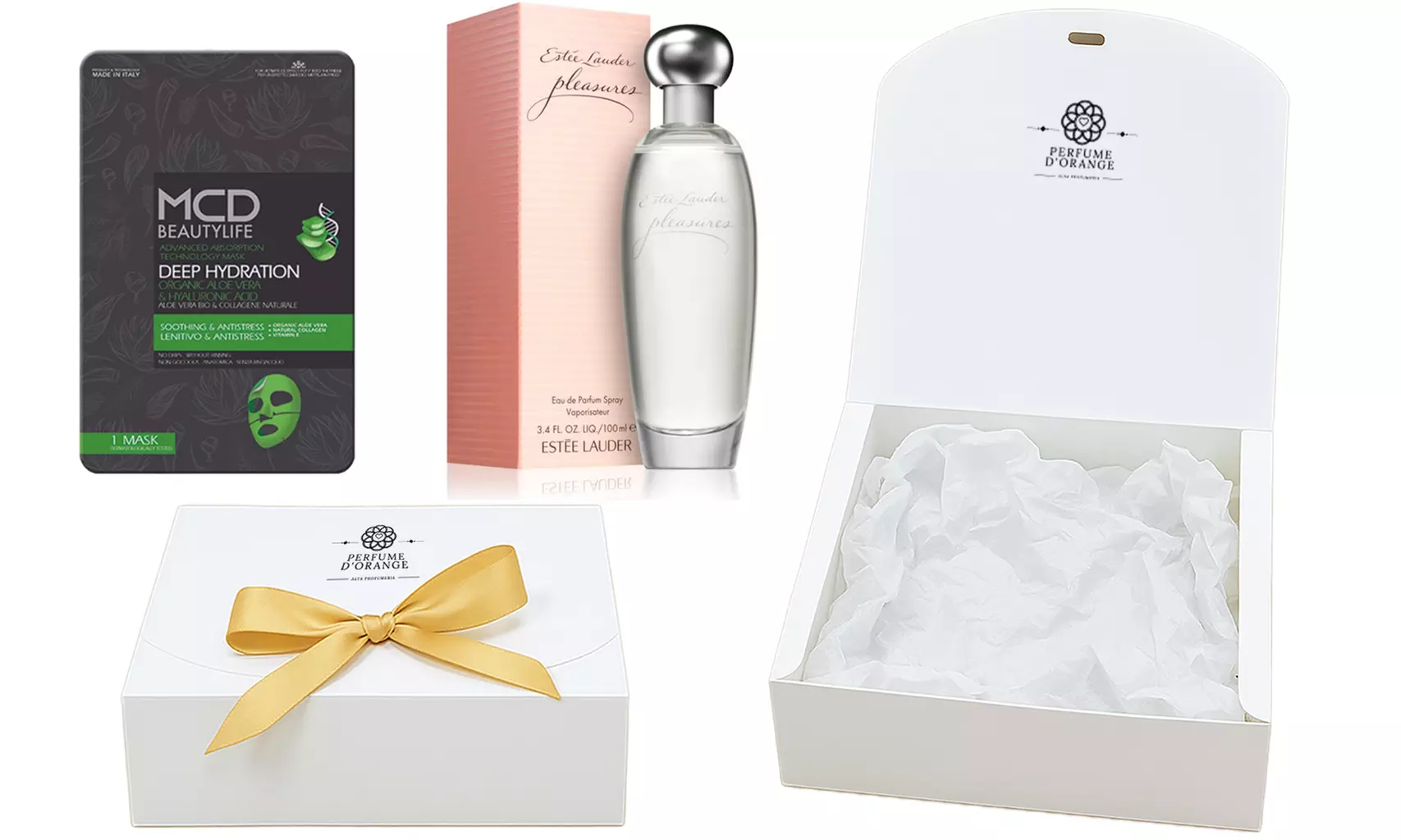 Eau de parfum "Pleasures" ou "Knowing" avec masque visage à l'aloe vera Esthée Lauder - Second Medium