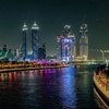 Image 4: Dubai Canal Dinner + soft drinks 4* Luxury Boat For Up to Four Adults