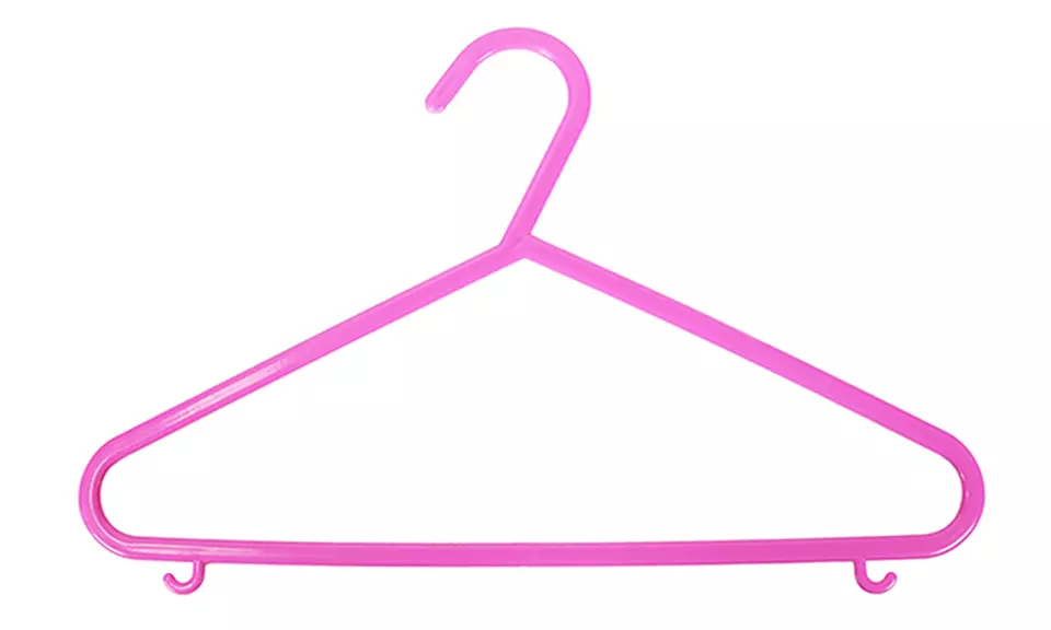 Lot de 10, 20 ou 40 cintres multi usage pour enfants ; assortiment de coloris - Image 4