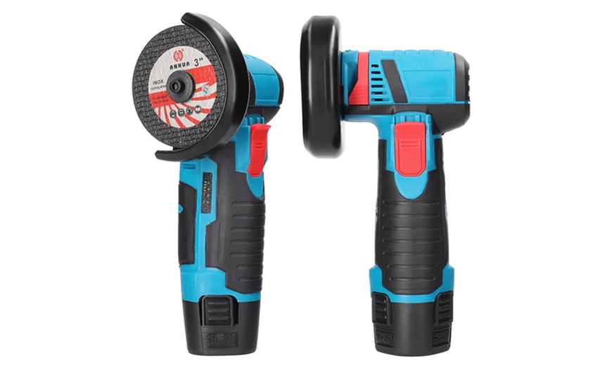 Image 5: Kit sans fil perceuse-visseuse à percussion et meuleuse d'angle 18 V