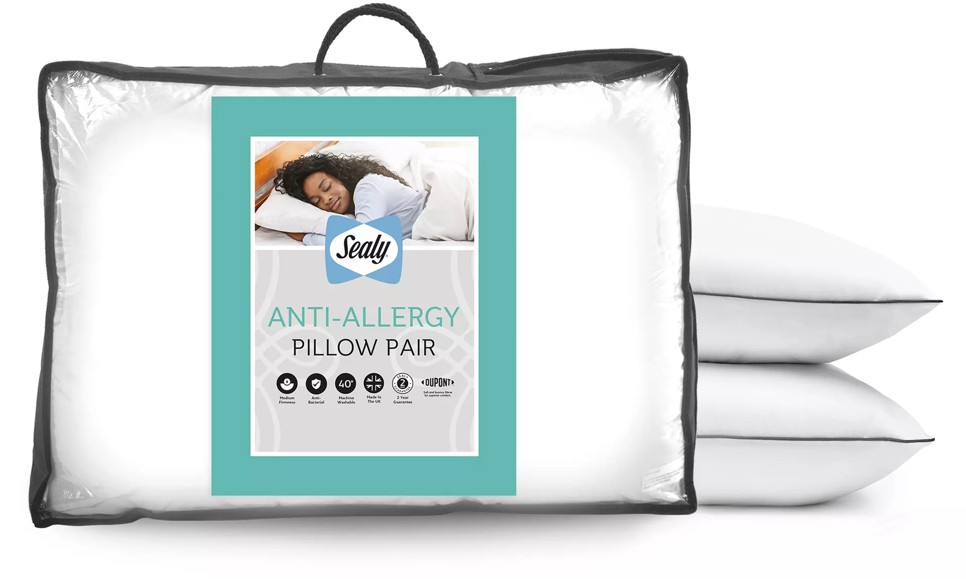 Sealy Luxury Anti Allergy Pillows or Mattress Topper