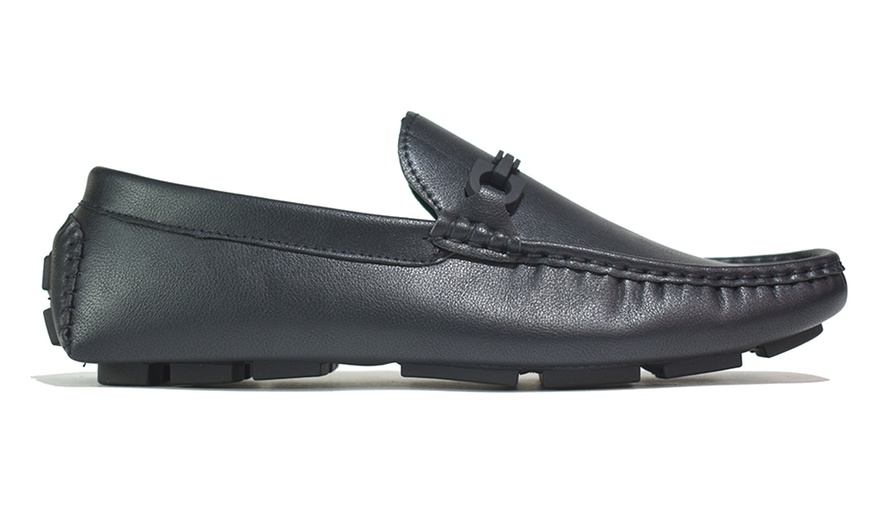 Image 3: Leather Slip-On Shoes