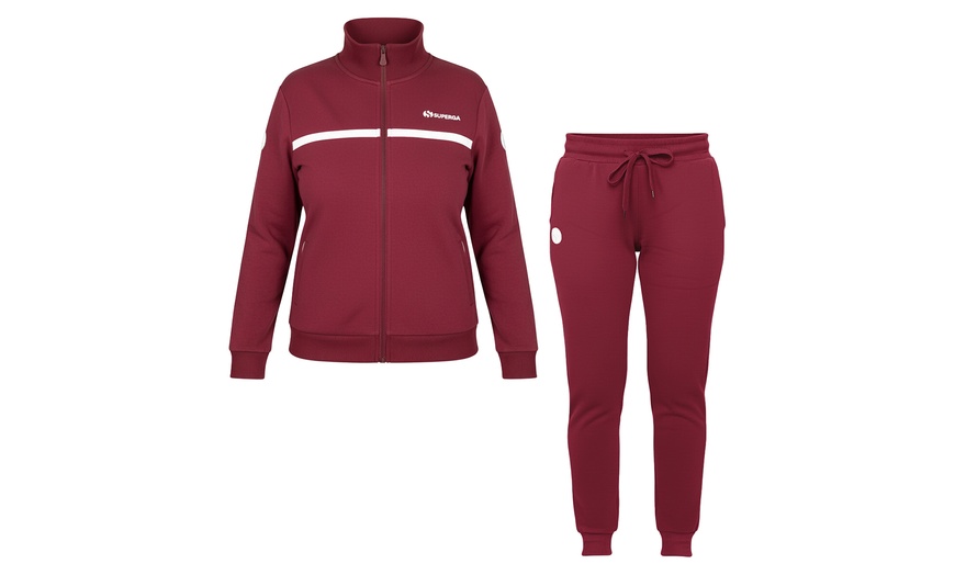 Image 3: Tuta donna Superga in cotone felpato