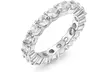 Luxury Cubic Zirconia Eternity Ring Collection in Sterling Silver - Second Medium