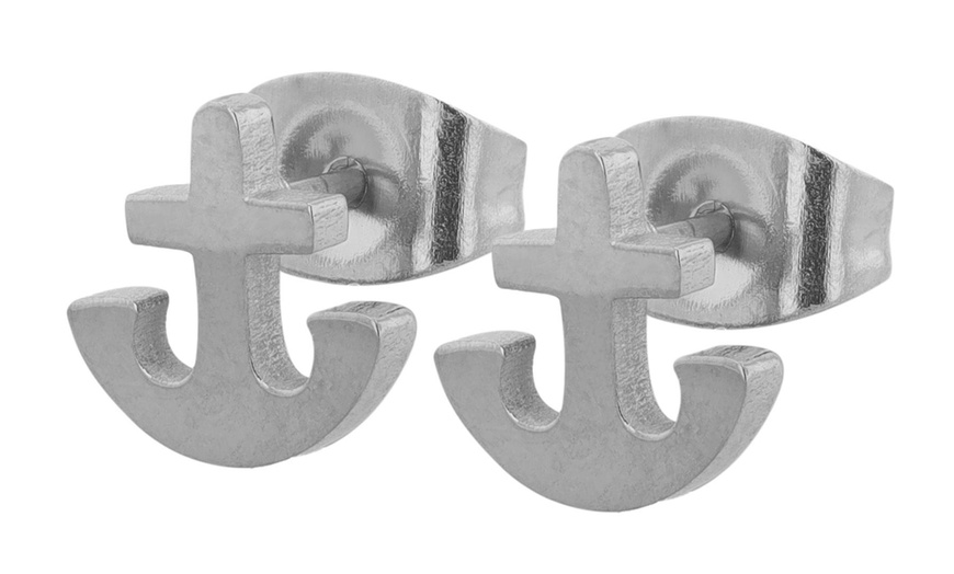 Image 57: Akzent Edelstahl-Ohrstecker für Damen