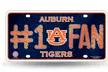 NCAA License Plate, #1 Fan with Team Logo - Second Medium