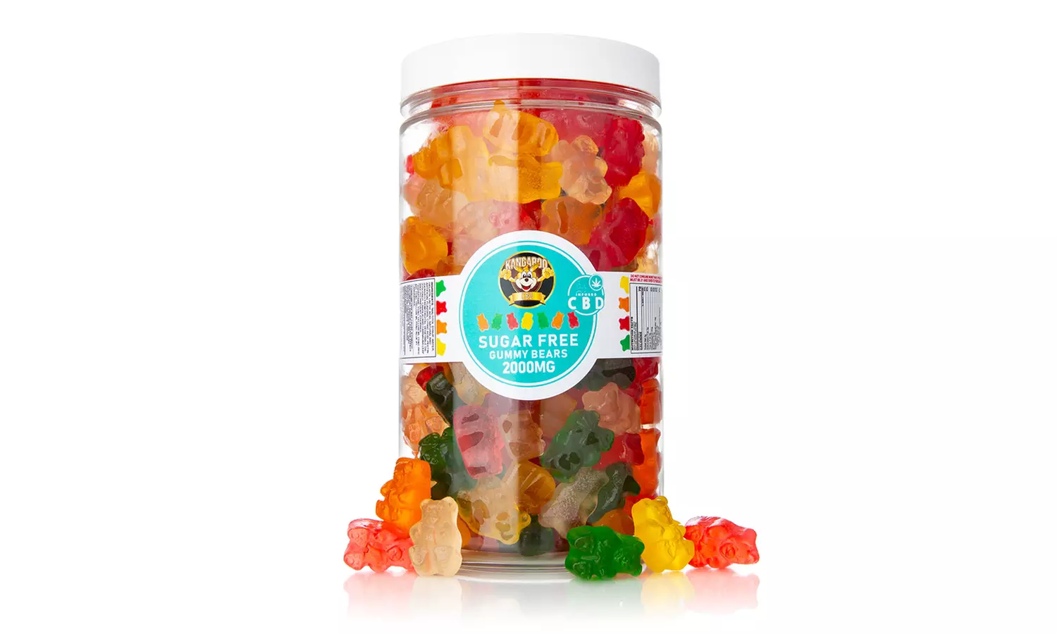 Potent Sugar-Free Organic CBD Infused Gummies from Kangaroo (150mg-5000mg)