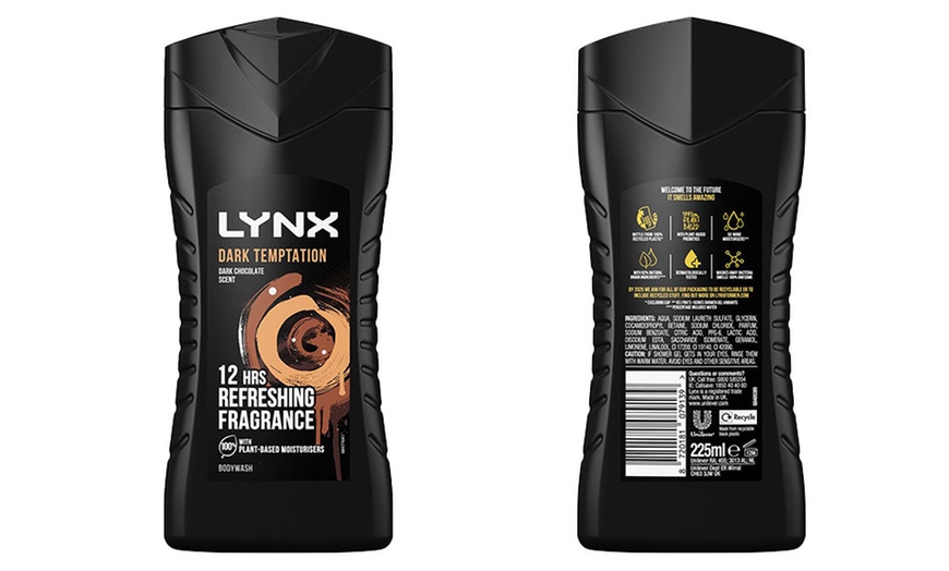 Image 2: Up to 12 225ml Bottles of Lynx Shower Gel