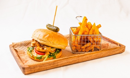 One Person - Choice of Burger with Magic Dust Fries and Drink - Fork and Flavours