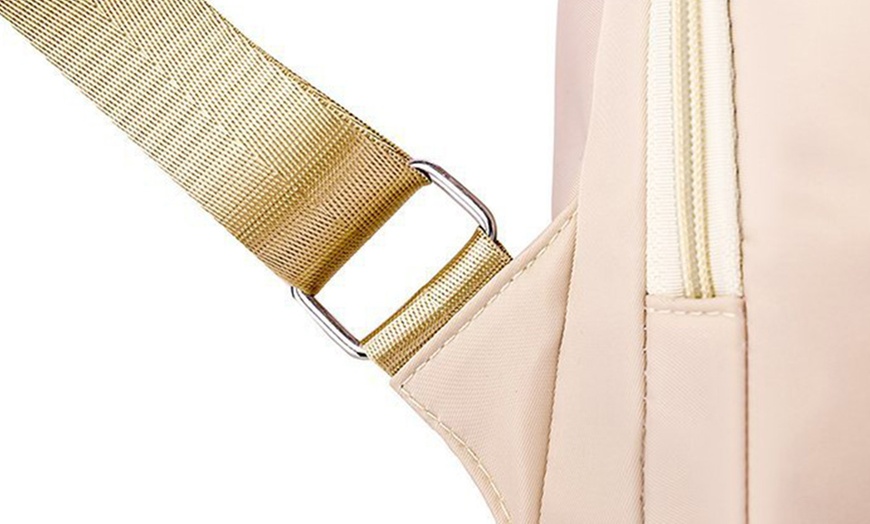 Image 12: Women's Floral Embroidered Anti-Theft Backpack