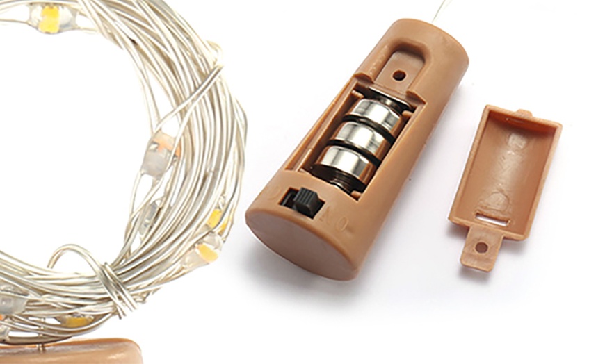 Image 5: Up To Three Bottle Fairy String Lights with Cork Top