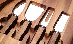 Cheese Knife Set and Acacia Board