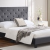 Image 1: King or Double Bed Frames with Adjustable Upholstered Headboards