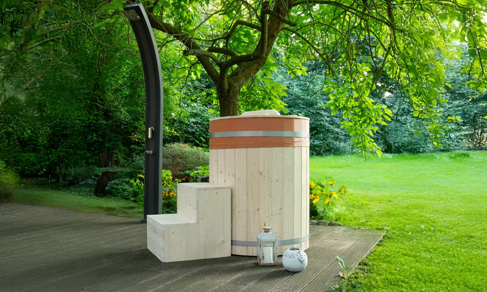 Home Deluxe Holz-Badefass „Arum“