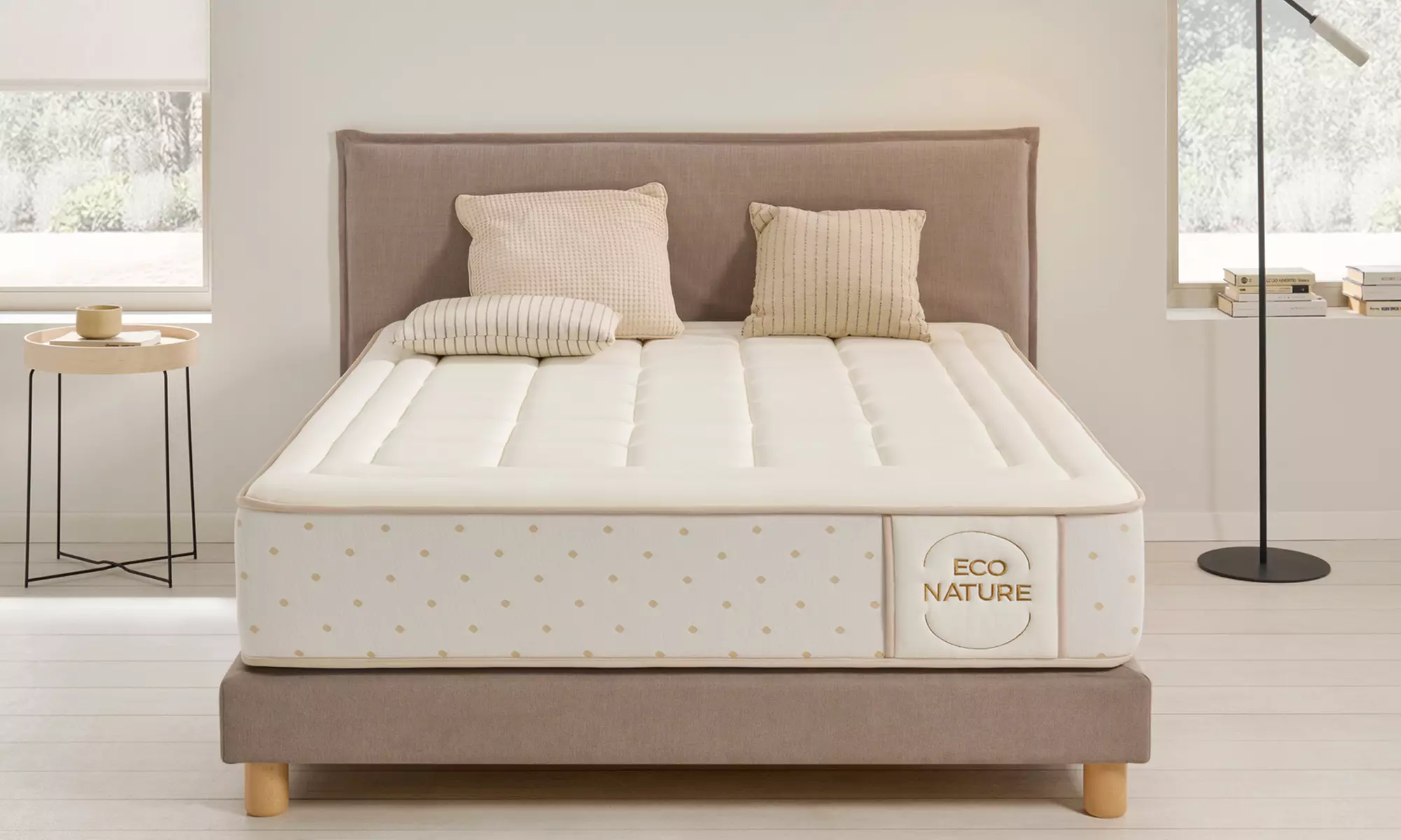 Colchón Eco Sense de 30 cm con Espuma Viscoelástica – Firmeza Doble, 12 Zonas Ergonómicas, Funda de Algodón