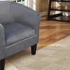 Image 1: Plush Velvet Tub Chair