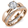 Image 8: Bague double Prestige avec cristaux autrichiens