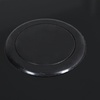 Image 7: Black Tempered Glass Coffee Table with Umbrella Hole 