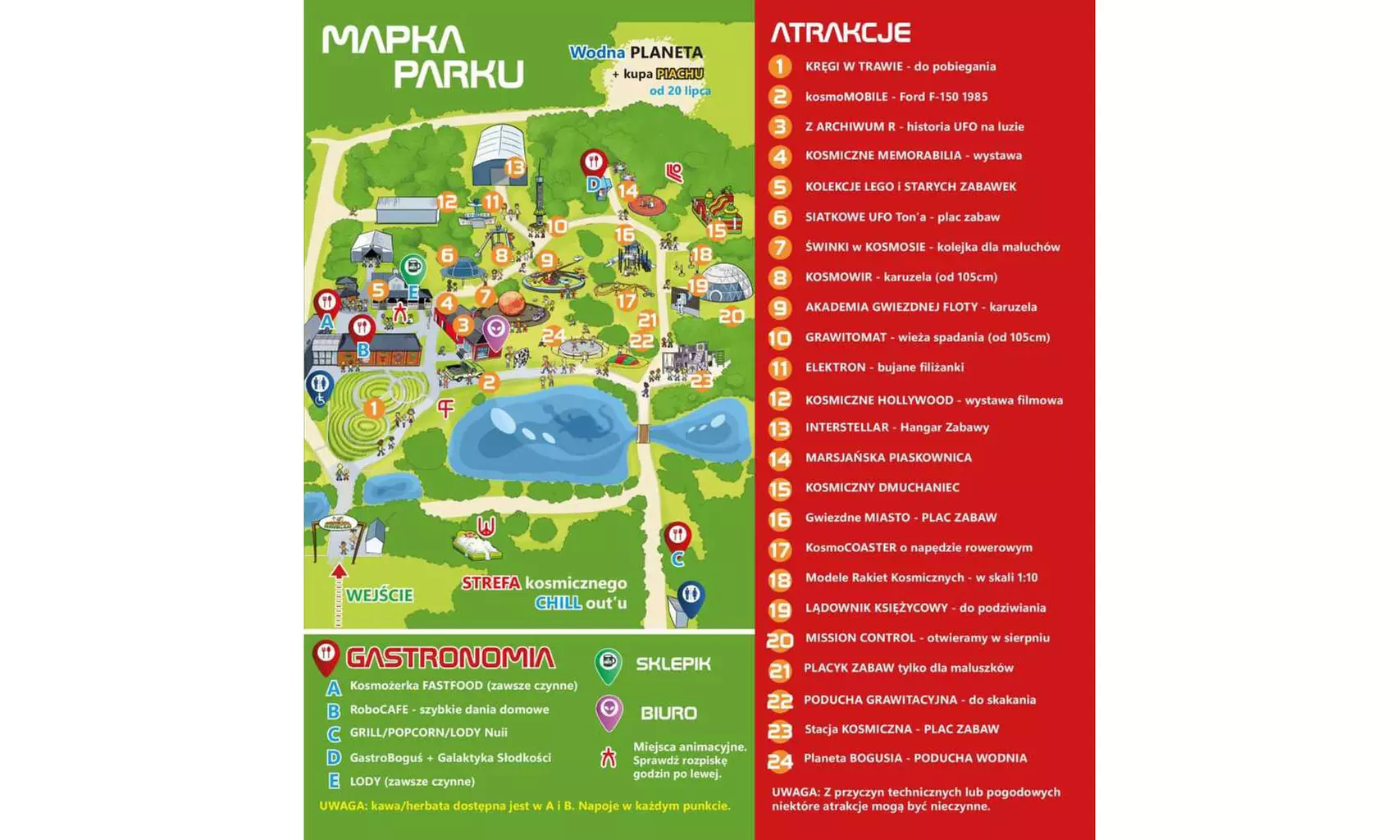 Bilety do kosmicznej zabawy dla 1 osoby lub całej rodziny