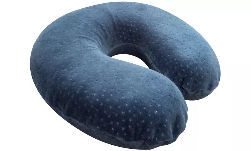 Image 7: PIKOLIN - Almohada de viaje viscoelástica, transpirable y suave con funda lavable