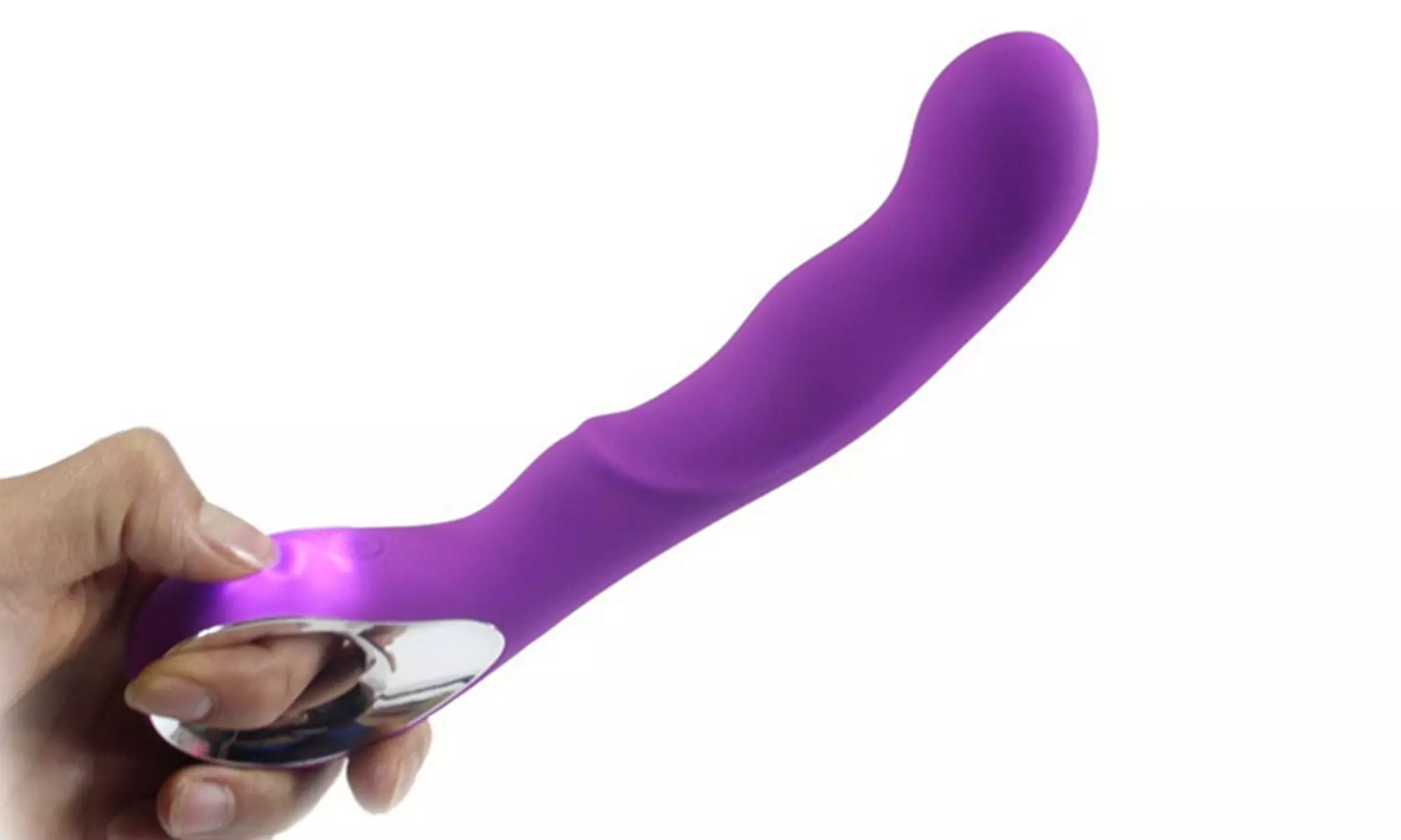 10 Speeds Vibrating Wand Dildo G Spot Vibrator Discreet Sex Toy, Rechargabe