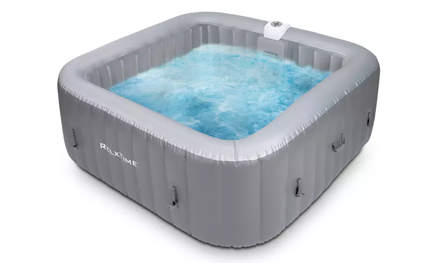 Image 2: Opblaasbaar bubbelbad in vierkante vorm van RLX Time