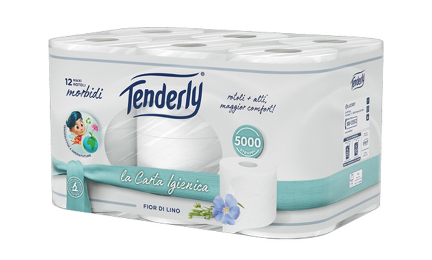 Image 2: 48 rotoli di carta igienica Fior di lino Tenderly