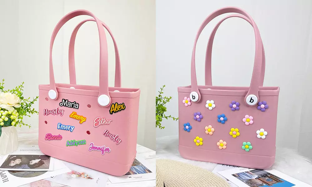 Personalisierbar mit Namen: Schicke Einkaufstasche oder Strandkorb