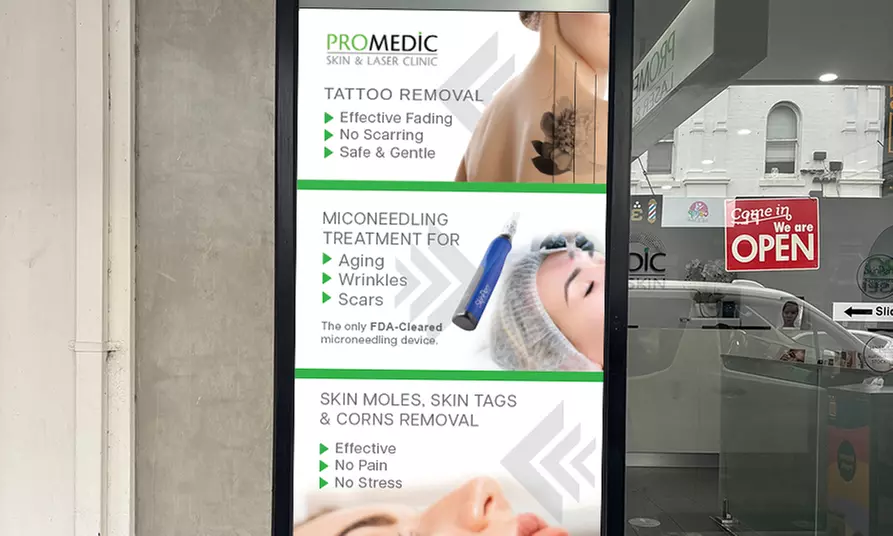 Laser Tattoo Removal for Choice of Sizes by Expert Clinicians