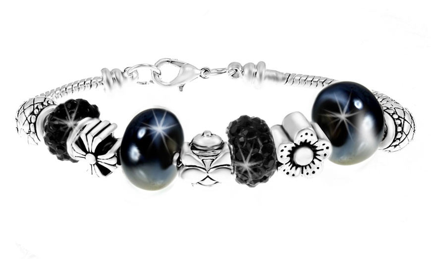 Image 8: Pulsera en tonos plateados de SC Crystal