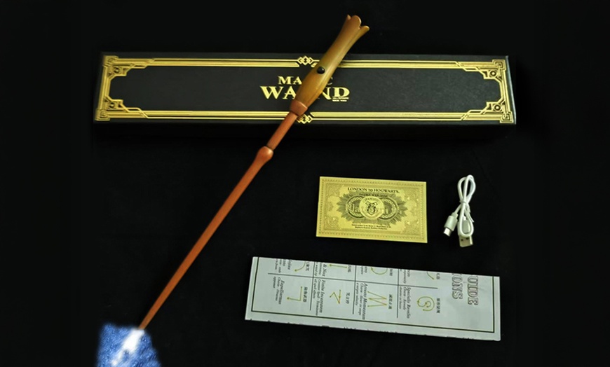 Image 7: Harry Potter Inspired USB Rechargeable Glowing Wand with Light