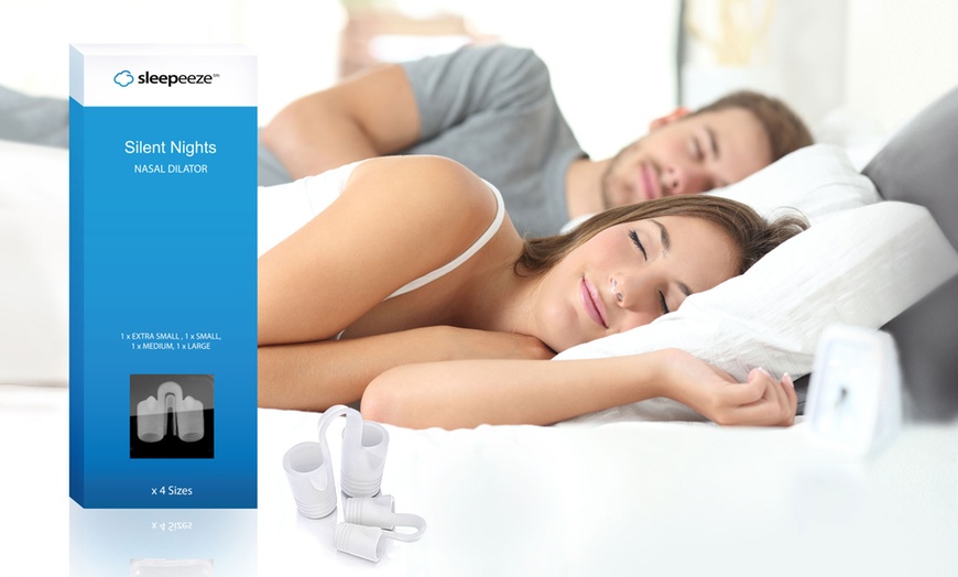 Image 1: Sleepeeze Slient Nights Nasal Dilators