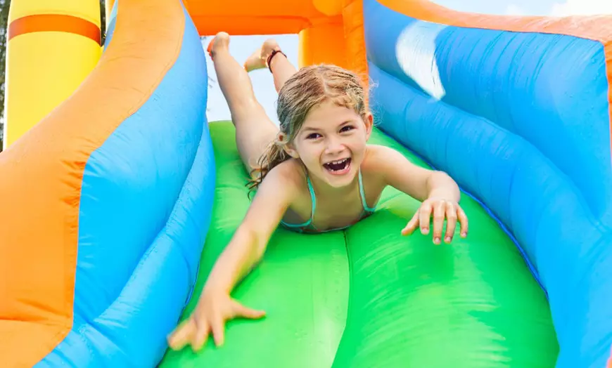 Image 4: Home Deluxe parc aquatique gonflable avec toboggan