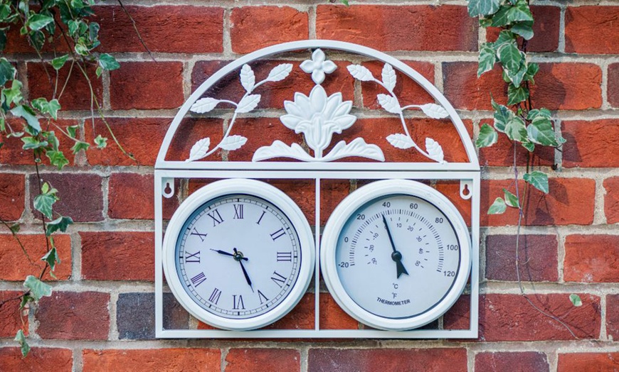 Image 11: Decorative Garden Clocks and Thermometers