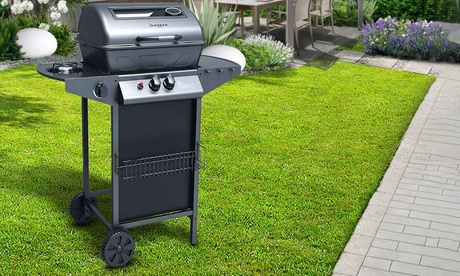 Barbecue a gas in pietra lavica con 2,5 kg di pietra lavica in dotazione