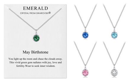 Collana Philip Jones con cristallo Swarovski® disponibile in vari colori