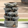 Image 1: Outdoor LED Rockery Water Feature with 4 Styles