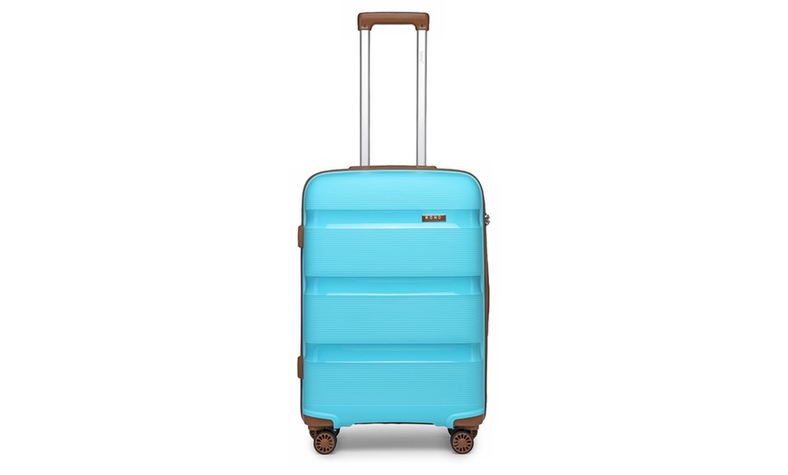 Image 31: KONO 20-inch Colourful PP Hard Shell Suitcase Hand Luggage with Lock