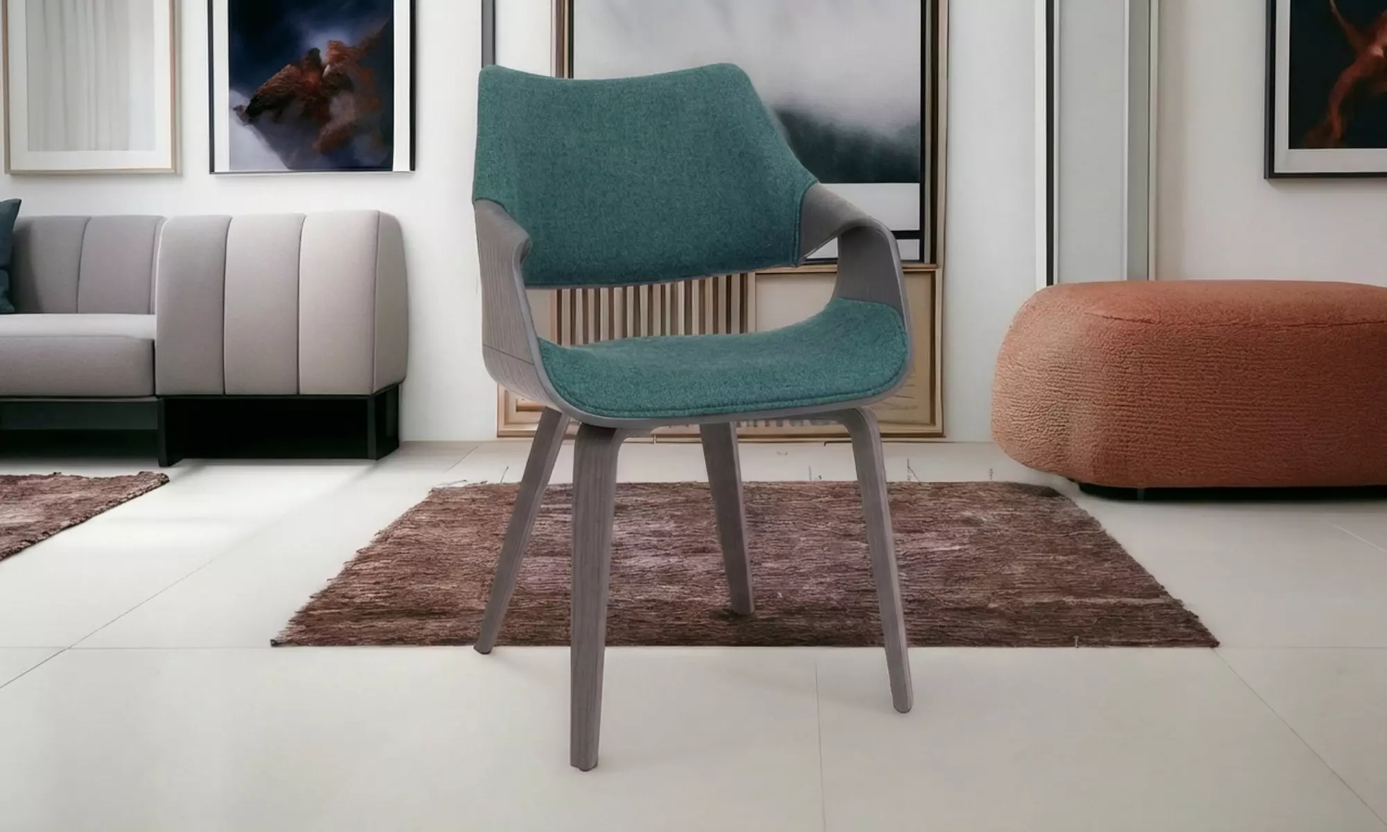 Fauteuil ou lot de 2 chaises rembourrées Frankydust