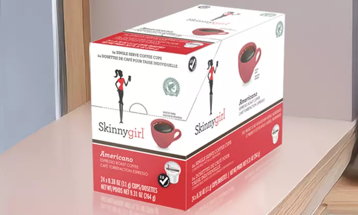 Skinnygirl Americano Coffee Single Serve Cup, 48 or 96 Count